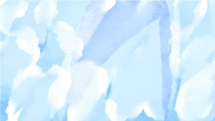 Blue watercolor background for your design, watercolor background concept, vector.