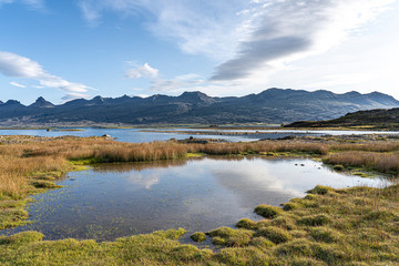 morning light over Eastern Fjord Berufjoerdur, Iceland,landscape photography