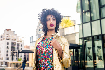 Obraz premium Beautiful afro-american girl