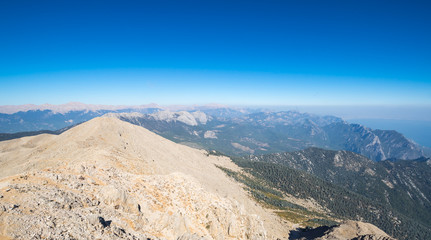 Panoramic view from the peak of Tahtali