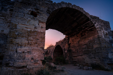 Gateway in Yeni-Kale fortress in Kerch, Crimea, Travel during Summer