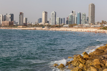 Fototapeta premium Piękny widok na Tel Awiw.