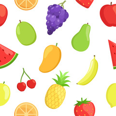 fruits seamlees pattern background. modern design