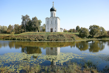 Obraz premium church summer landscape orthodox / summer landscape, faith religion architecture of Russia