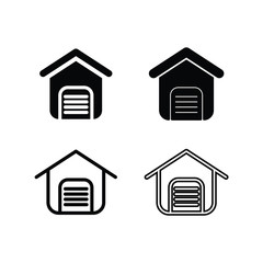 Garage icon set , vector icon 
