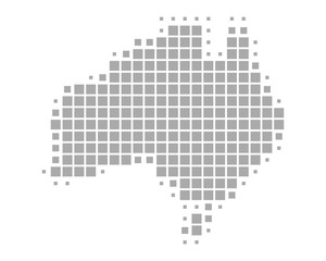 Fototapeta na wymiar Karte von Australien