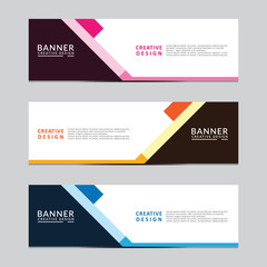 Fototapeta premium Vector abstract geometric design banner web template. Modern design. Vector illustration