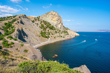 Fototapeta premium Road of Prince Galitzine in Novyi Svit of Crimea, Travel during Summer