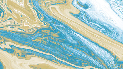 Blue Liquid marble abstract surfaces Design.