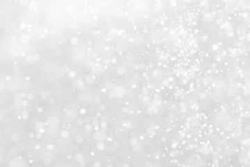 white Abstract bokeh defocus glitter  background