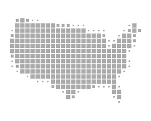 Fototapeta na wymiar Karte der Usa