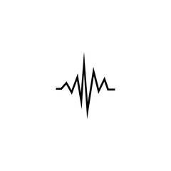 Sound wave logo template vector icon illustration