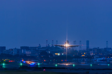 Fototapeta premium 夜間飛行