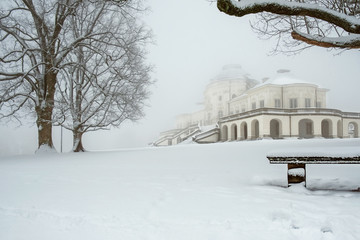 Schloss Solitude im Winter, Stuttgart