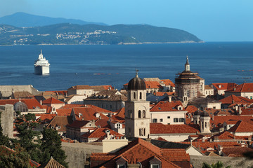 Center of old Dubrovnik city
