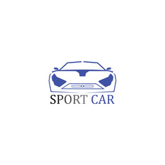 Obraz premium SPORT Car silhouette logo Vector template icons app