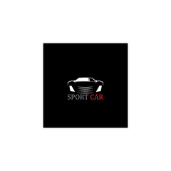 SPORT Car silhouette logo Vector template icons app