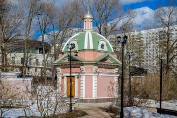 Moscow, Catherine Park, chapel in the Name of Alexander Nevsky