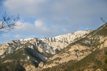 Obraz premium Morning view of the Crimean mountains