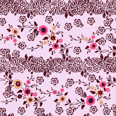 Vector illustration of a beautiful floral bouquet. 