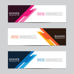 Vector abstract geometric design banner web template. Modern design. Vector illustration