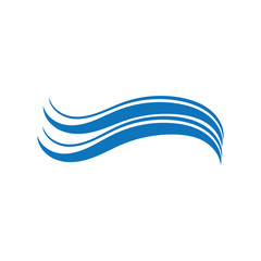 Water Wave symbol and icon Logo Template vector