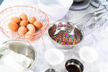 Baking a cake