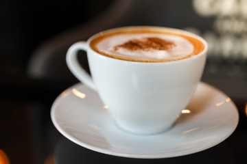 Coffee cup in the morning for charge your energy, image use for food and beverage business concept