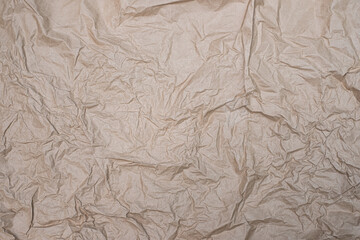 Close up crumpled creased paper old texture background