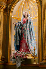 Virgin Mary in an attitude of prayer