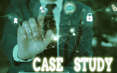 Writing note showing Case Study. Business concept for analysis and a specific research design for...
