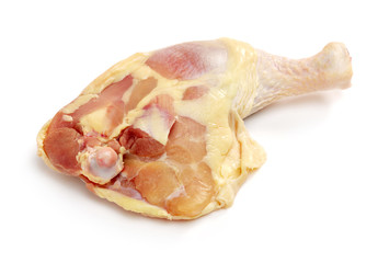 Chicken legs on white background
