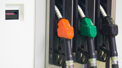 gas station refueling column