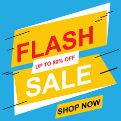 Sale banner. Vector illustration modern template design for web