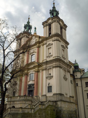 Obraz premium Krakow, Poland, Church on the Rock, also called Skalka,