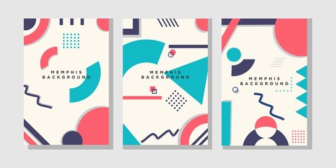 Abstract Memphis Background bundle vector