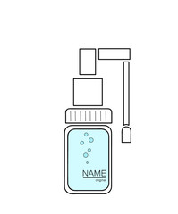 throat inhaler. medical appointment. icon to use. vector illustration