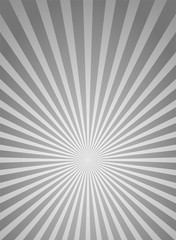 vintage sunlight background. silver grey burst background with white highlight. Vector cold illustration.