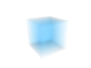 3d illustration of aerogel material isolated on white