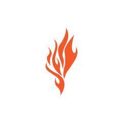 Fire flame vector illustration design template