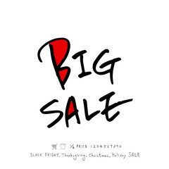 손으로 그린 세일 일러스트