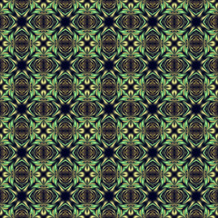 Pattern mandala kaleidoscope  Abstract geometric colorful seamless background . Cross repeated squares and blocks background.