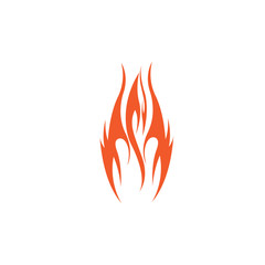 Fire flame vector illustration design template