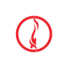 Fire flame vector illustration design template