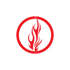 Fire flame vector illustration design template