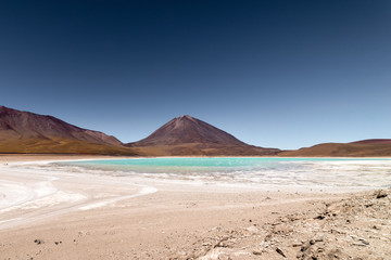 Laguna verde, Green Lagoon, Eduardo Avaroa National Reserve, Bolivia