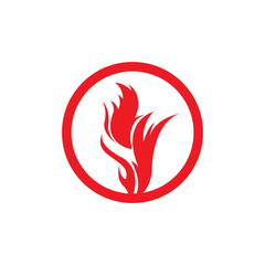 Obraz premium Fire flame vector illustration design template