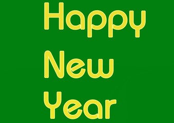 Greeting Card Design Template. Vector illustration of christmas background On a green background