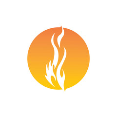 Fire flame vector illustration design template