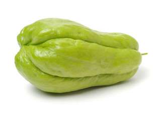 Chayote on white background 